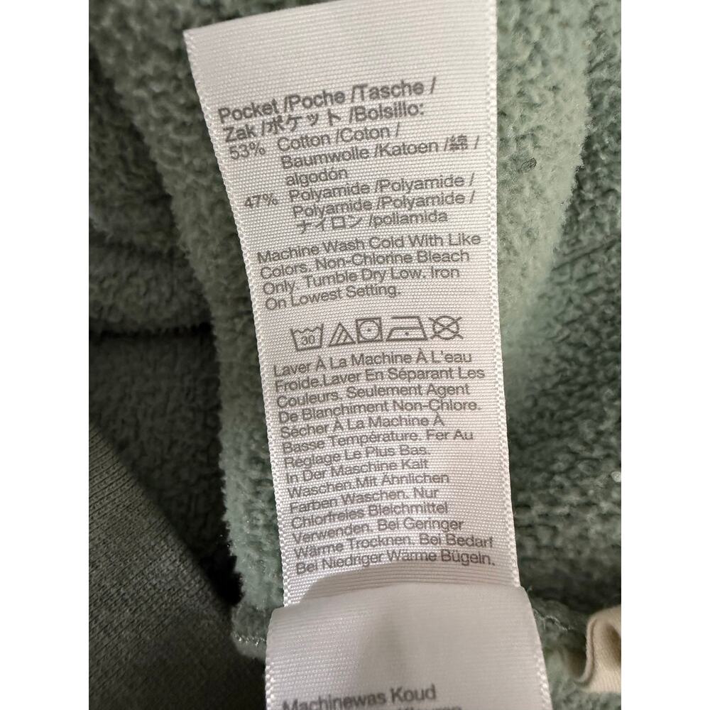 Madewell (Re)sourced Recycled Fleece Hooded Zip Jacket Frosted Willow Size L - Picture 12 of 13